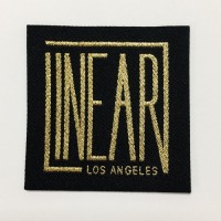 Lurex woven label